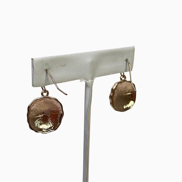 Necklace And Earrings Set Long Rose Gold Glitter Drop Pendant Tassel C 1946 - Picture 6 of 16